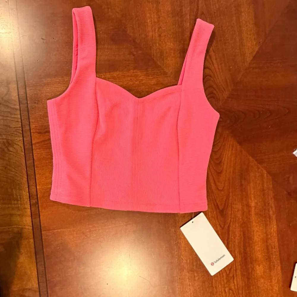 NWT lululemon Ribbed Softstreme Sweetheart Tank Glaze Pink Size M